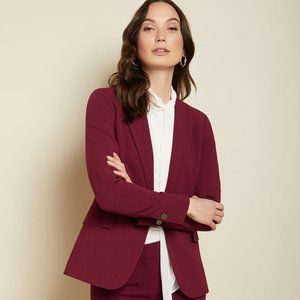 Dark Red RW&CO Blazer and Skirt Set
